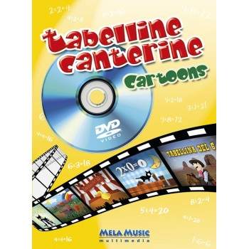 TABELLINE CANTERINE CARTOONS - libro poster + dvd