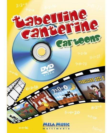 TABELLINE CANTERINE CARTOONS - libro poster + dvd