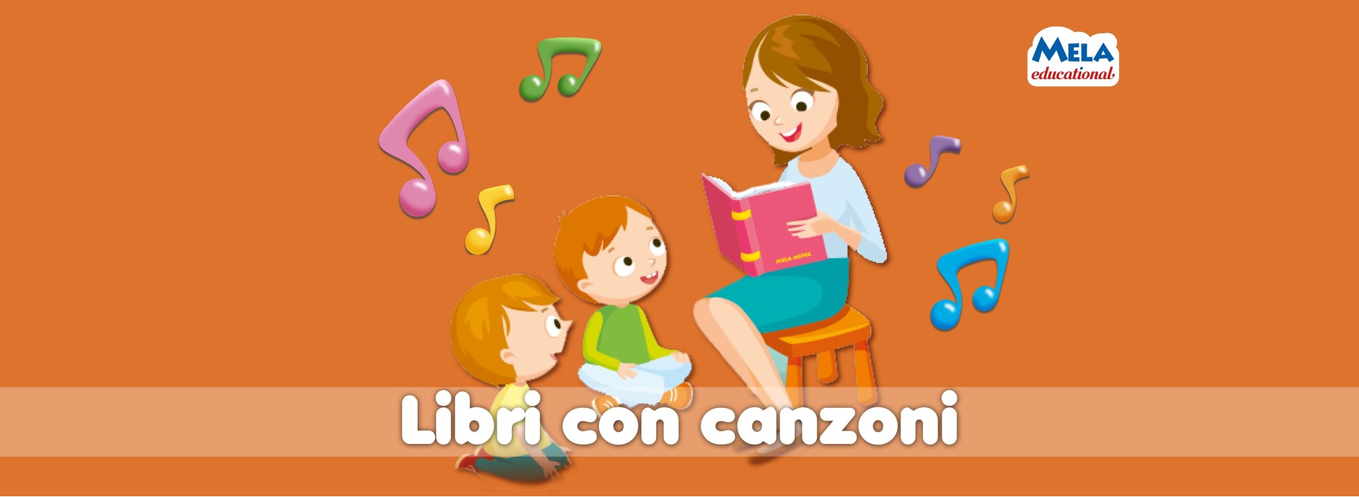 Libri con canzoni per bambini | Mela educational