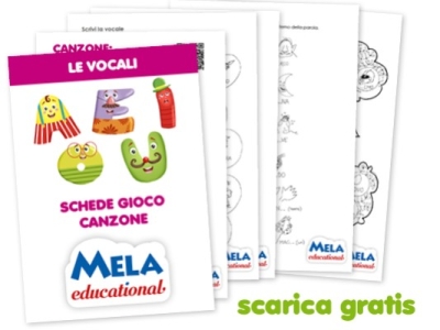 Impariamo le vocali: nuovo pacchetto didattico gratuito di Mela Educational